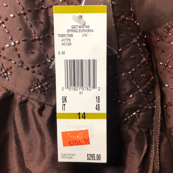 Anne Klein halter A-line silk dress - Picture 5 of 6